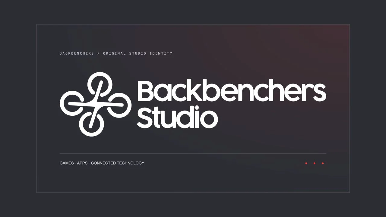 Original designer logo · studio identity presentation