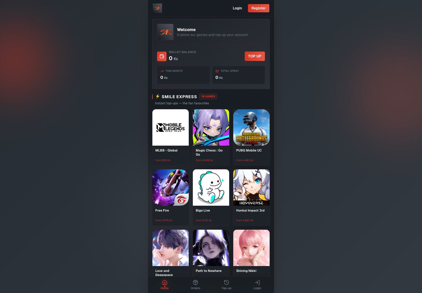 Project interface preview