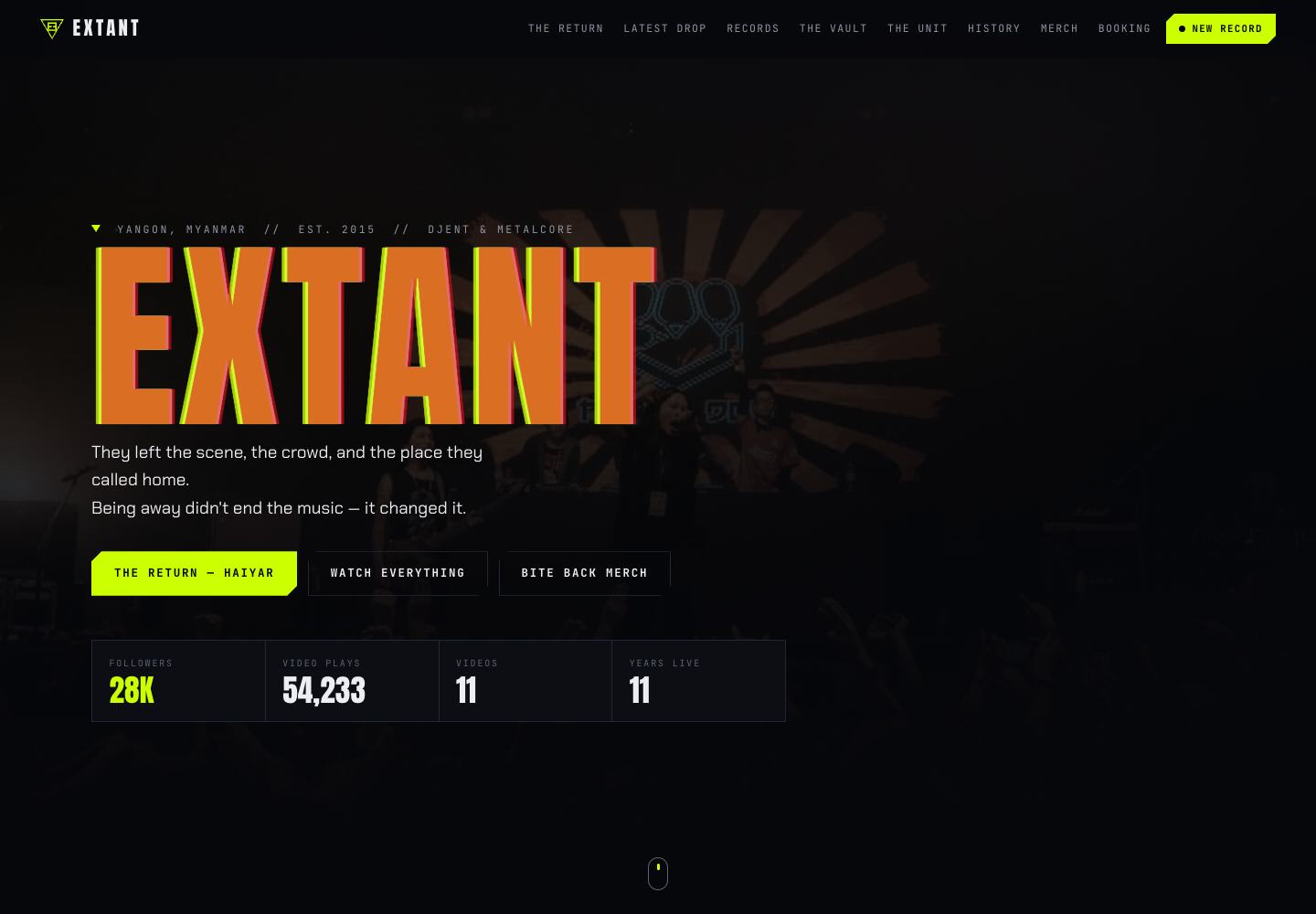 Project interface preview