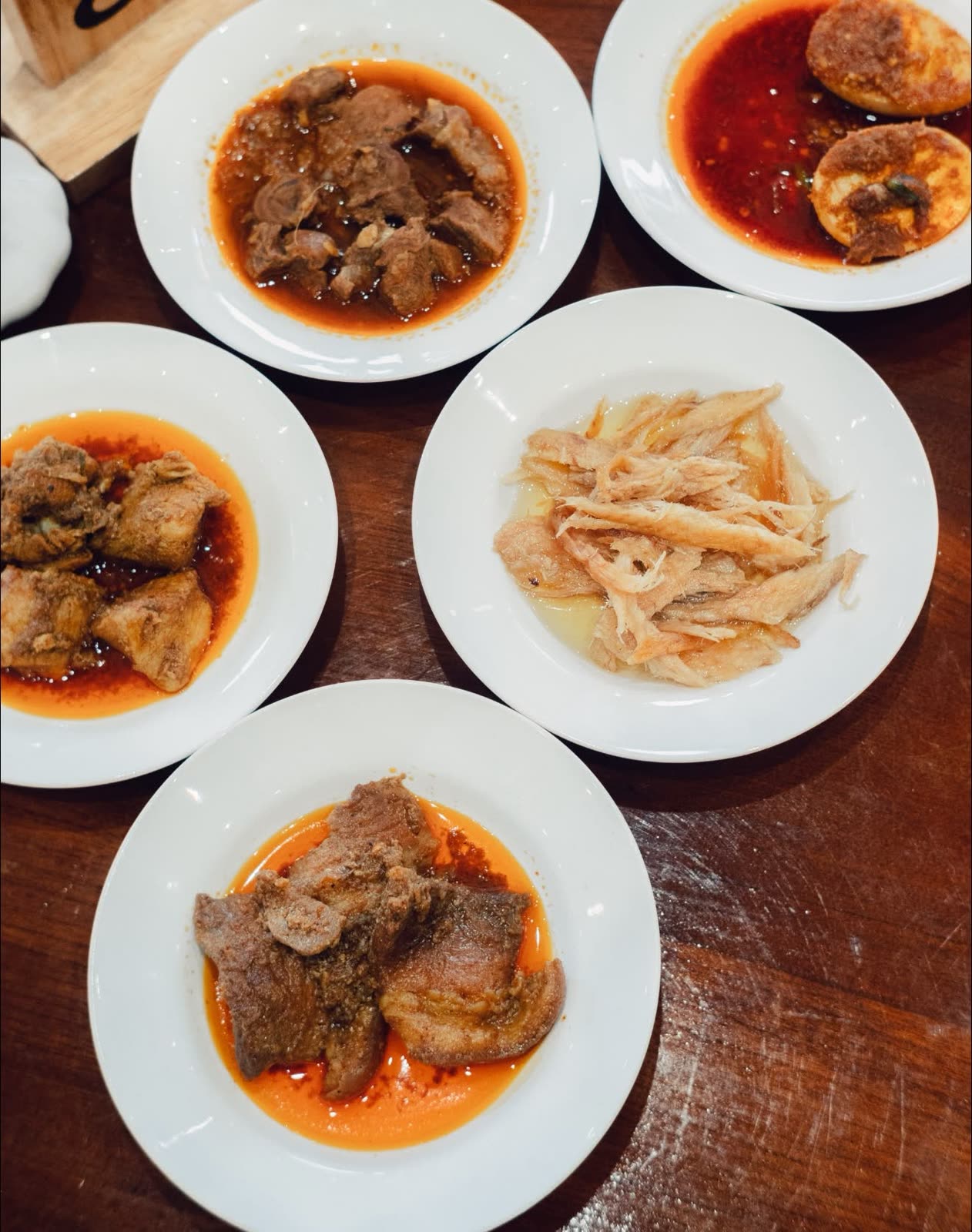 Plates of Myanmar curries
